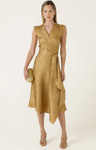 Load image into Gallery viewer, Sacha Drake - Crown Wrap Dress in Gold
