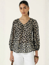 Load image into Gallery viewer, Sacha Drake - Hastings Blouse - Black Ivory Gold
