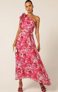 Sacha Drake - High Stakes Maxi Dress - Raspberry Mauve Floral