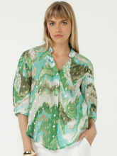 Load image into Gallery viewer, Sacha Drake - Meganisi Blouse - Green Turquoise
