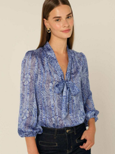 Load image into Gallery viewer, Sacha Drake - Mountain Blue Bird Blouse - Periwinkle Flower
