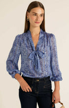 Load image into Gallery viewer, Sacha Drake - Mountain Blue Bird Blouse - Periwinkle Flower
