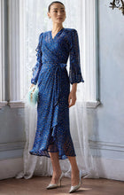 Load image into Gallery viewer, Sacha Drake - Shona Midi Wrap Dress - Cobalt Pink
