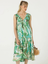 Load image into Gallery viewer, Sacha Drake - Stefania Midi Dress - Green Turquoise
