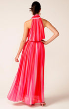Load image into Gallery viewer, Sacha Drake | Thriller Plot Pleated Dress | Pink Red Ombre
