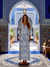 Load image into Gallery viewer, Ladli - Cornflower Lola Kaftan Long Dress
