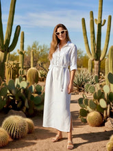 Load image into Gallery viewer, Ladli - Safari Dress Midi - Pearl
