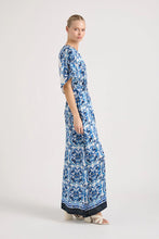 Load image into Gallery viewer, Lola - Norman Marg Navy Silk Maxi

