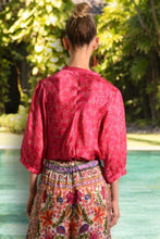 Load image into Gallery viewer, Lola - Scarlett Marg Navy Silk Top

