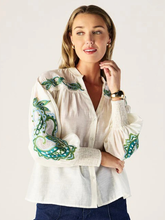Load image into Gallery viewer, MOS - Porto Embroidery Blouse - Ecru
