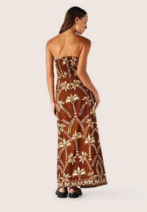 MOS - Deia Print Strapless Dress