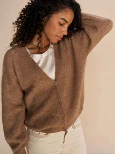 Mos Mosh - Thora Knit Cardigan - Cinnamon Swirl