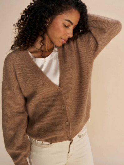 Mos Mosh - Thora Knit Cardigan - Cinnamon Swirl