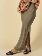 Load image into Gallery viewer, Mos Mosh - Bias Long Skirt - Dusty Olive
