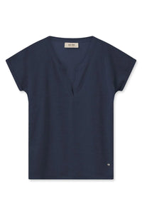 Mos Mosh - Kilana SS Blouse - Salute Navy