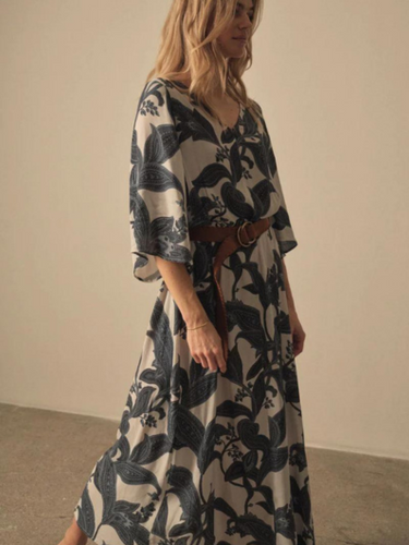 Mos Mosh - Liss 3/4 Paiz Dress - Quiet Gray