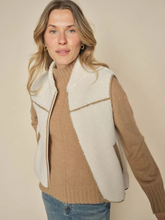 Load image into Gallery viewer, Mos Mosh - Rowe Teddy Waistcoat - Ecru
