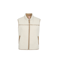 Load image into Gallery viewer, Mos Mosh - Rowe Teddy Waistcoat - Ecru
