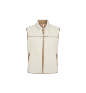 Mos Mosh - Rowe Teddy Waistcoat - Ecru