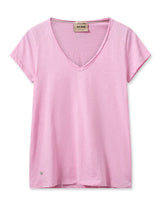 Load image into Gallery viewer, Mos Mosh - Tulli V-SS Tee - Begonia Pink
