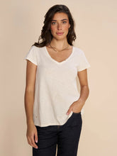 Load image into Gallery viewer, Mos Mosh - Tulli V-SS Tee - Ecru
