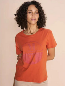 Mos Mosh - Vicci O-SS Tee - Burnt Ochre