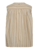 Mos Mosh - Amelia Stripe Sleeveless Blouse - Sesame