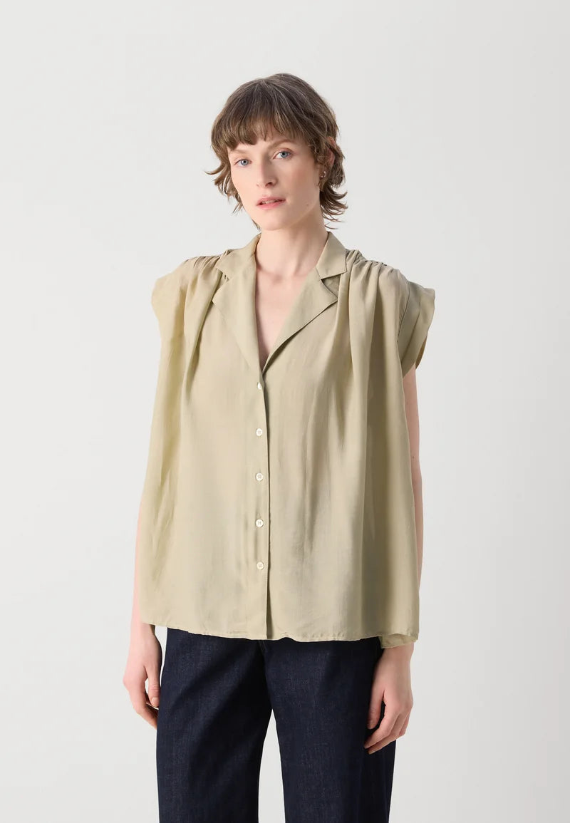 Mos Mosh - Zuno SL Blouse - Moss Grey