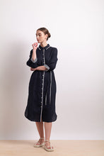 Load image into Gallery viewer, Neris - Ric Rac Shirt Dress - Indigo
