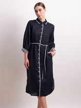 Load image into Gallery viewer, Neris - Ric Rac Shirt Dress - Indigo
