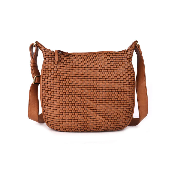 Rugged Hide - Noosa Woven Sling Bag - Tan