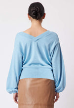 Load image into Gallery viewer, Once Was - Getty V-Neck Knit - Chambray
