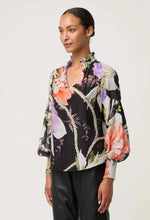 Load image into Gallery viewer, Once Was - Colette Silk Blouse - Tangled Blossom
