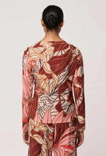 Load image into Gallery viewer, Once Was - Serene Gold Stretch Print Top - Cathedral Botanic
