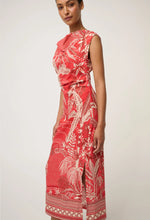Load image into Gallery viewer, Once Was - Monique Column Dress - Crimson Palms
