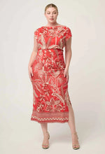 Load image into Gallery viewer, Once Was - Monique Column Dress - Crimson Palms

