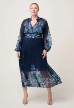 Load image into Gallery viewer, Once Was - Sloane Viscose Chiffon Dress - Moonlit Batik
