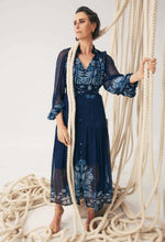 Load image into Gallery viewer, Once Was - Sloane Viscose Chiffon Dress - Moonlit Batik
