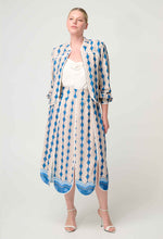 Load image into Gallery viewer, Once Was - Yasmin Linen Skirt - Marrakech Topaz
