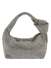 Load image into Gallery viewer, Olga Berg - Polly Crystal Shoulder Bag - Silver
