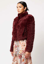 Load image into Gallery viewer, Once Was - Altair Faux Fur Bomber - Scarlet
