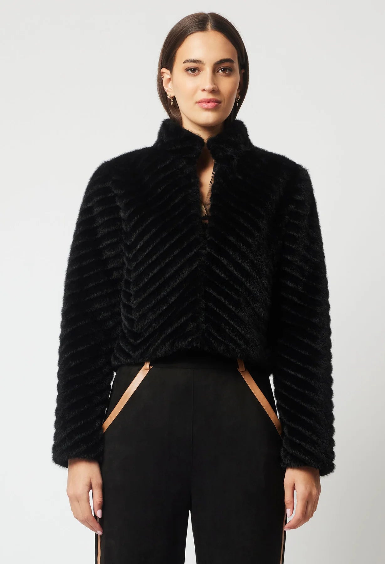 Gallery faux fur jacket on sale