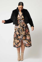 Load image into Gallery viewer, Once Was - Altair Faux Fur Cropped Jacket - Black
