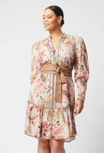 Load image into Gallery viewer, Once Was - Atlas Contrast Sleeve Dress - Aries Floral
