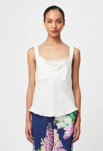 Once Was - Delray Reversible Cupro Cami - Ivory