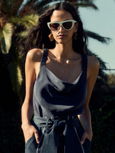 Load image into Gallery viewer, Once Was - Delray Reversible Cupro Cami - Lapis
