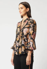 Load image into Gallery viewer, Once Was - Empress Shirred Shirt - Dragon Flower
