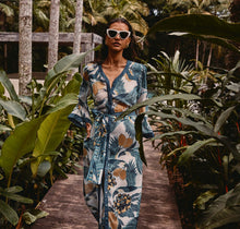 Load image into Gallery viewer, Once Was - Kimona Cotton Silk Coat Dress - Tukano Print
