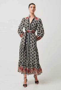 Once Was - Marielle Linen Viscose Maxi
