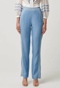 Once Was - Ophelia Tencel Pant - Cornflower